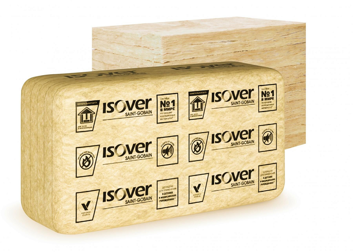 Утеплитель на основе кварца ИЗОВЕР КАРКАС П-34  (100*610*1170) 7,14 м2     (20шт.-подд.)