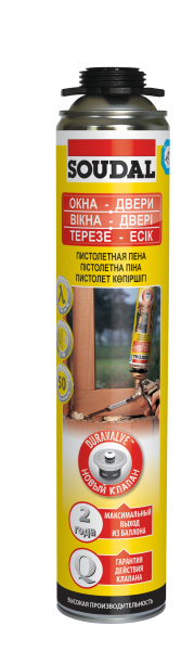 пена СОУДАЛ желтая ПРОФИ 750мл  113986
