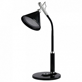 TLD-569 Black/LED/400Lm/2700-5500K/Dimmer Светильник настольный, 8W. Сенсорный выключатель. Черный. 