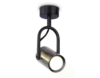 Накладной поворотный спот со сменной лампой TA13192 BK/SB черный/бронза GU10 max 12W D55*L100*H200