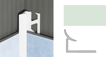 Планка внутр. 7мм светлая салатовая