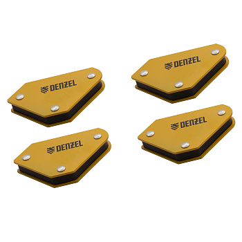 Набор "Denzel" из 4 магнитных фиксаторов для сварочных работ 97555