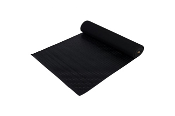 Коврик-дорожка ПВХ Рифленый 2мм*0,9*10 м против скольжения (Черный) VORTEX/22334