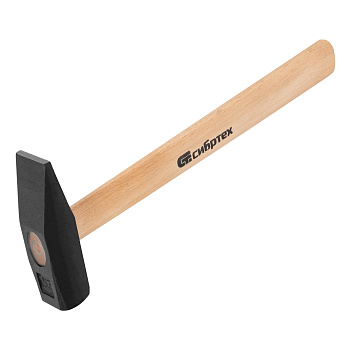 Молоток слесарный "Сибртех" 600г (квадратный боек) деревянная рукоятка 10219