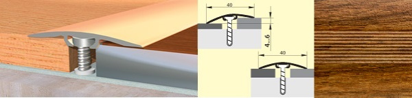 Стык с дюбелем 40мм 0,9 дуб медовый