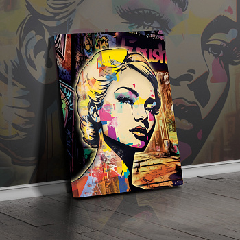 Картина Девушка из комикса 50х70