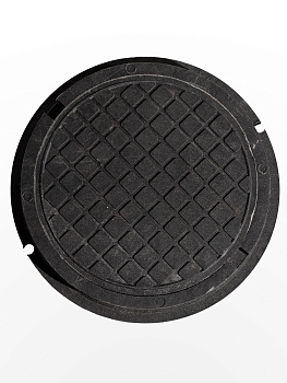 Люк малый круглый Ø460мм Черный (15кН)