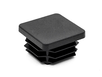 Заглушка для труб квадратная Ø20х20мм Черная