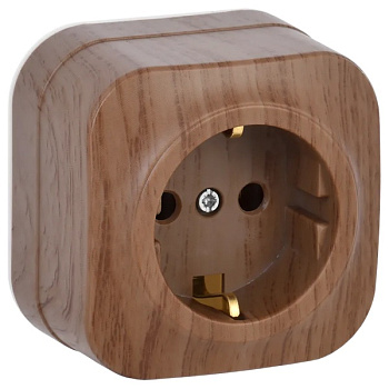 Евророзетка 1ОП с з/к 250В 16А ДУБ РС20-3-ХД IP20 GLORY IEK ERH11-K24-16