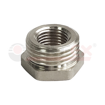 Футорка НИКЕЛ. VALFEX  НР 1/2" - ВР 1/4" (450/10) (VF.581.N.012.014)