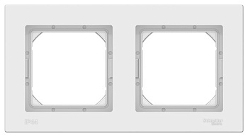 ATN440102 Рамка 2-постовая IP44 AQUA Белый