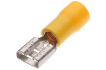 Изолированное гнездо РПИ-М 6-6,3 Желтый КВТ (1/100) 47514