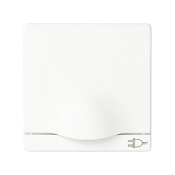 Накладка розетки 2к+з з/шт с крышкой белая 82090-30 SIMON 82