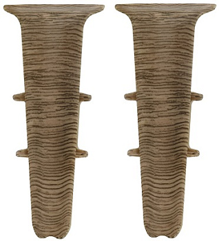 Дуб рустик / Угол внутренний для плинтуса 85мм "Идеал Деконика"