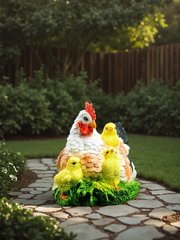 Садовая фигура "Курица Наседка" 27х19х23см 1126899