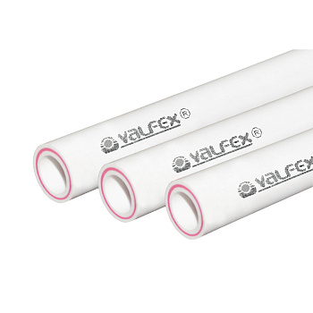 Труба арм.стекловолокном SDR 6 PN25  ф25х4,2 мм (100) (Valfex), 4м БЕЛАЯ