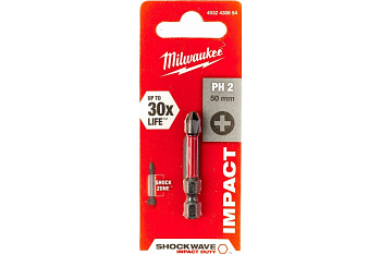 Бита "Milwaukee SHOCKWAVE" PH 2х50мм 4932430854