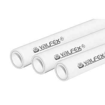 Труба армированная ALUMINIUM, SDR 6 PN25, ø 32х5,4 мм (60) (Valfex), 4м БЕЛАЯ