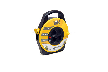 Евроудлинитель на катушке "GARDEN" 4 гн 20м б/зк ПВС 2*0,75 IEK WKP23-06-04-20