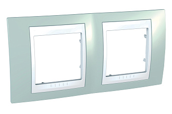 SE Unica Рамка 2-ая Морская волна/белая Хамелеон MGU6.004.870