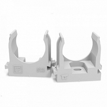 Клипса для монтажного пистолета 25мм Безгалогенная (HF) Серая PR13.0121 (1/700) Промрукав