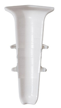 Белый / Угол внутренний для плинтуса 85мм "Идеал Деконика"