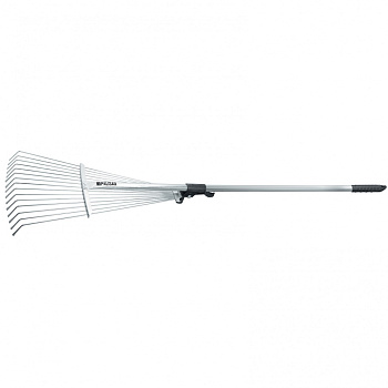 Грабли веерные стальные 190-520х1200-1500мм 15зуб раздвижные стал.черенок Palisad 6175655