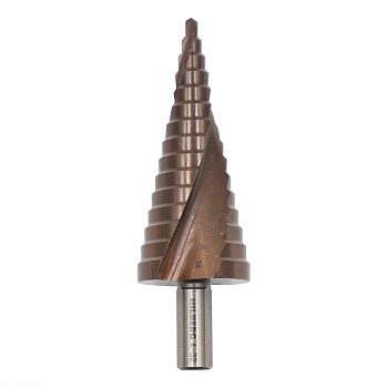 Сверло ступенчатое по металлу "Hilberg" Р6М5 HSS-COBALT Ø4-32мм ST0432