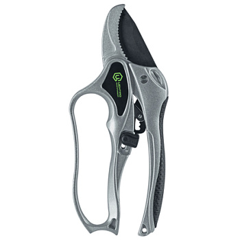 Секатор профессиональный контактный титановый с храповым механизмом Центроинструмент (Китай) 0233
