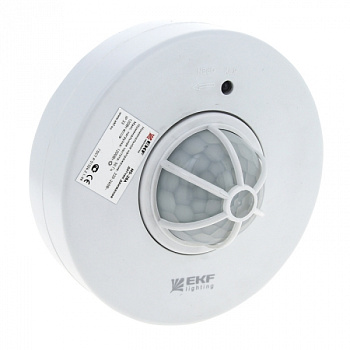 Датчик движения ИК MS-28A потолочный 1200Вт 360гр IP20 6m EKF dd-ms-28A
