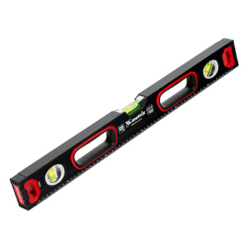 Уровень алюминиевый, усиленный "Matrix", фрезерованный, 3 глазка, 600мм 34361