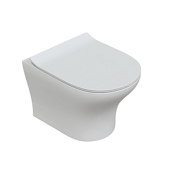 Унитаз подвесной OMEGA с крышкой Soft-close БЕЗОБОДКОВЫЙ