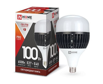 Лампа LED HP-PRO 100W 220V 9000lm 6500K E27/E40 IN HOME