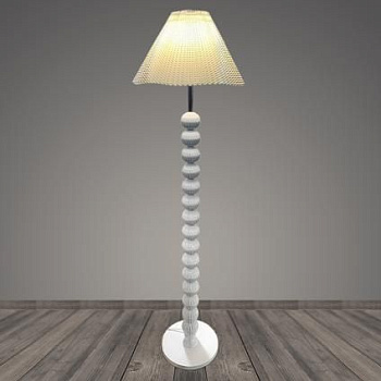 Торшер T2164 WT белый/белый абажур 1x40W E27 h1640, BTH23