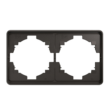 Рамка 2 постовая MIELE ROUND ТИТАН KRANZ KR-78-0752-2