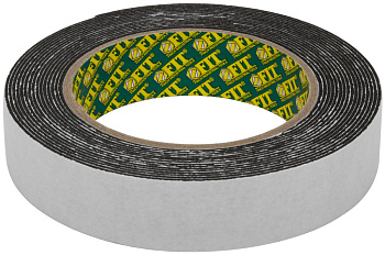 Лента клеящая двухстронняя Черная 25мм х 5м 11793