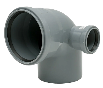 Отвод универсальный 110/50х87,5° прав. вн.канализ.(30) VALFEX