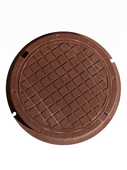 Люк малый круглый Ø460мм Красный (15кН)