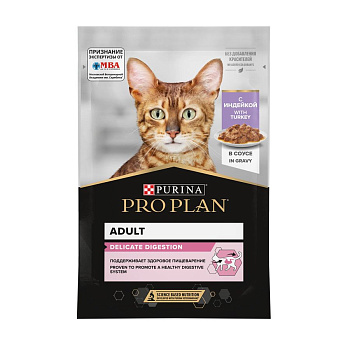 PRO PLAN DELICATE Cat GiG Turkey26x85gRU ЧЗ