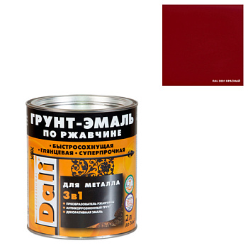 Грунт-Эмаль по ржавчине красная, 2л 20474