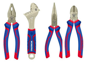 Набор губцевого инструмента "Workpro" 160мм (4 предмета) WP201009