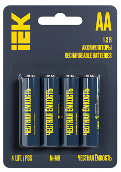 Аккумуляторная батарейка AA 2700mAh HR6 Ni-MH GREEN IEK AAK-NIMH-06-2700-L04