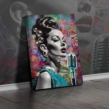 Картина Певица 50х70