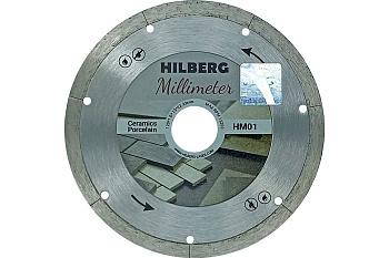 Диск алмазный отрезной Ø125x22,23x1.0мм Hilberg Millimeter HM01