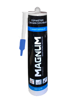 Герметик силикон санитарный белый 280 мл MAGNUM41511