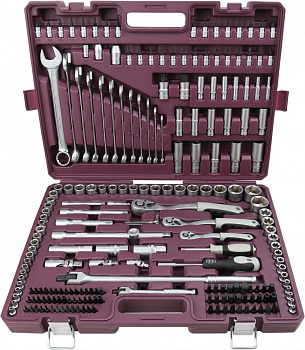 Набор инструмента универсальный 1/4" 3/8" 1/2" DR 217 предметов 054379 (TS217)