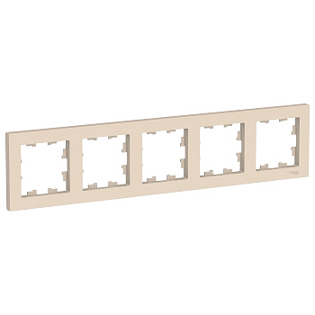 ATN000205 Рамка 5-постовая универсальная Бежевый SE