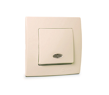 Диммер с дист. управл. кремовый 400W Makel Lilium Natural Kare 32010045/30010045 Турция