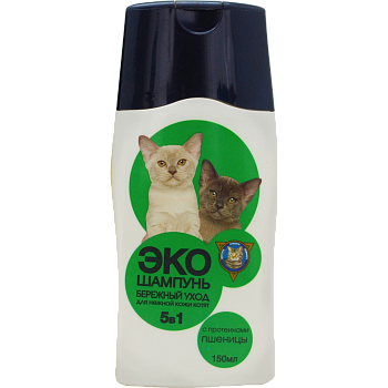 Барсик-Эко Шампунь Бережный Уход д/котят 5в1 150мл 145
