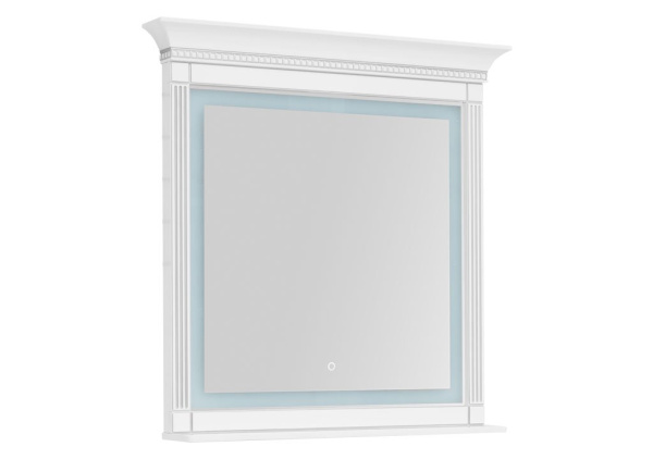 Зеркало Селена 105 цв бел/патина серебро  201647